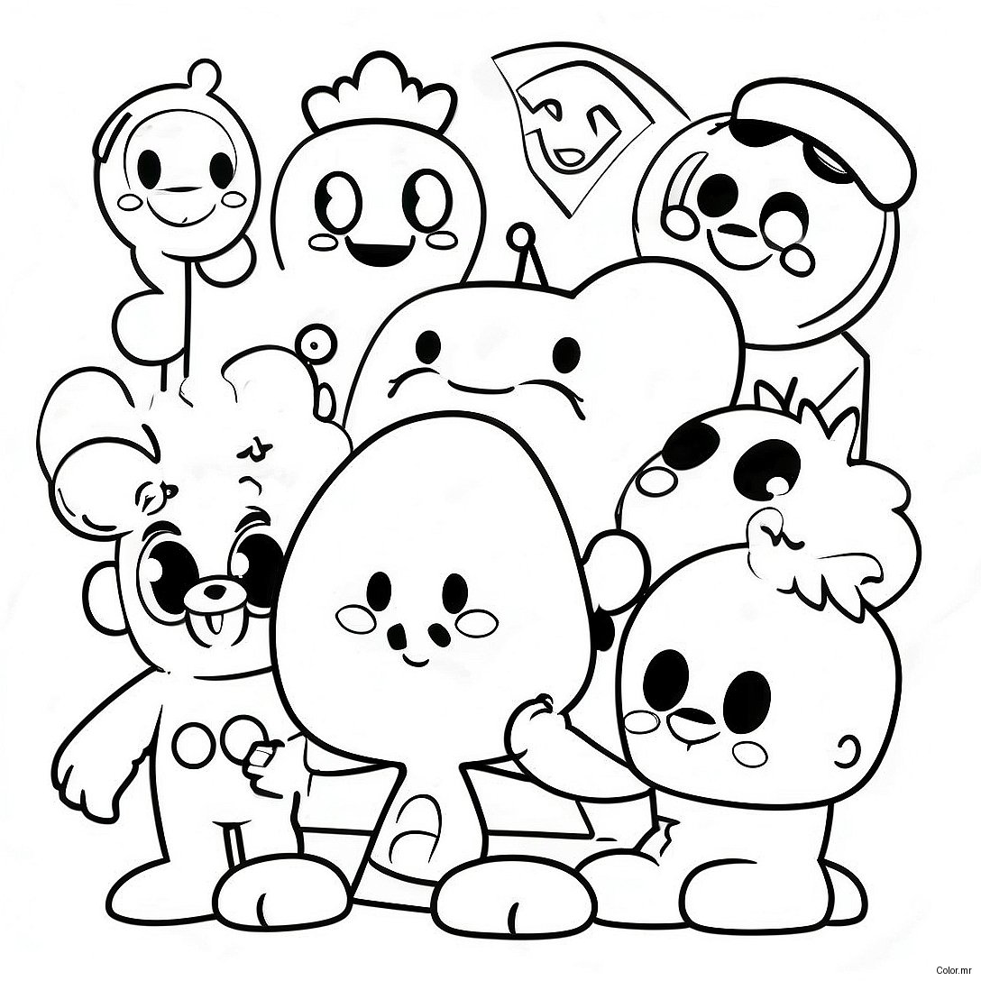 80s Cartoon Characters Coloring Page 40998 33952