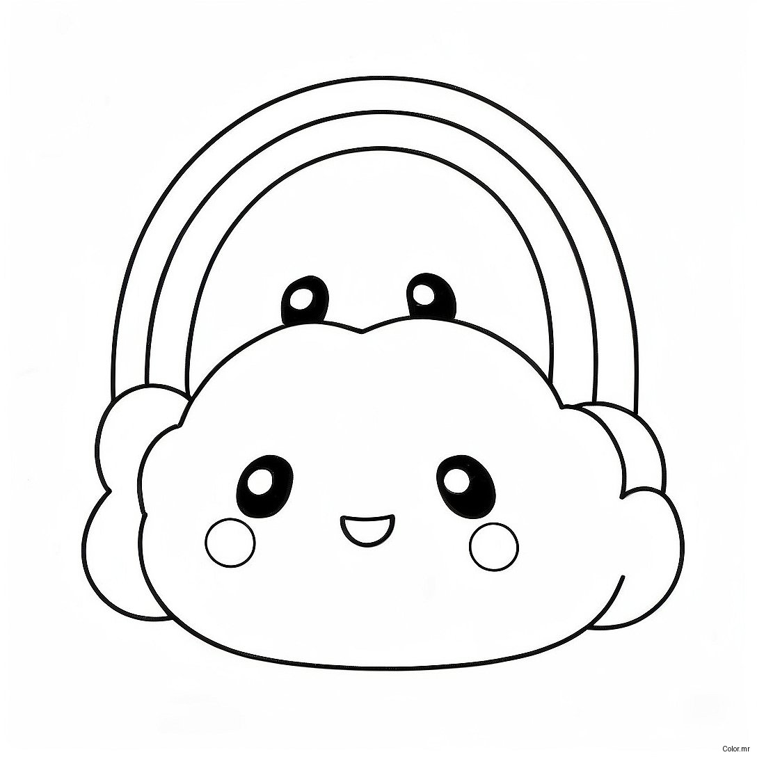 Adorable Squishmallows In A Rainbow Coloring Page 64561 53384