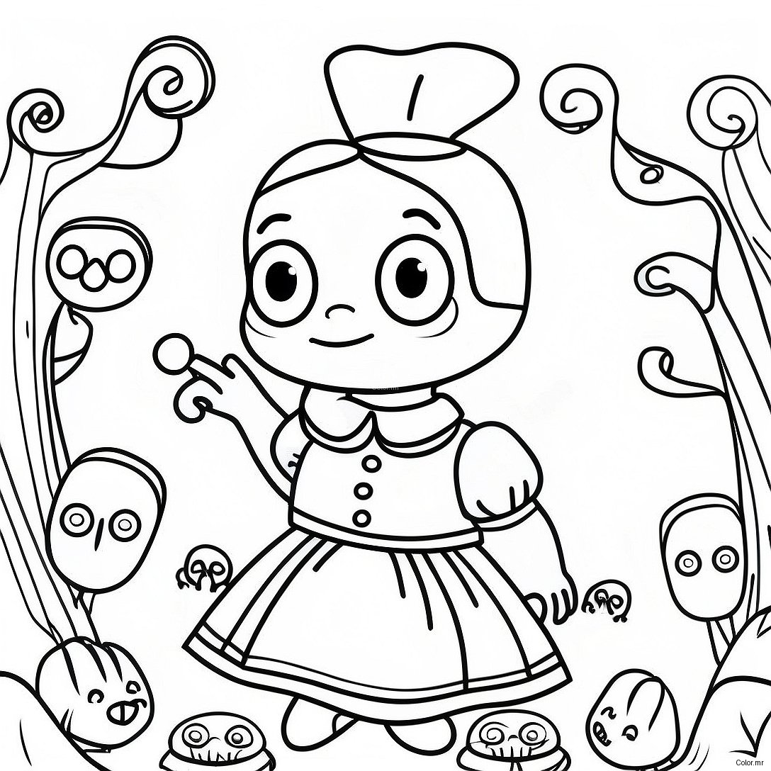 Alice In Wonderland Trippy Coloring Page 31268 28005