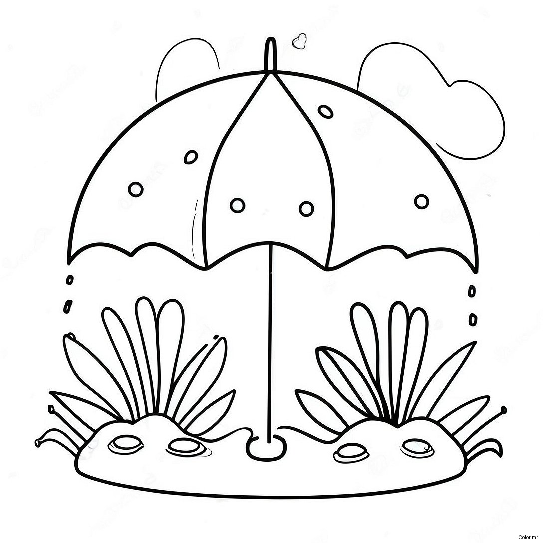 April Showers Bring May Flowers Coloring Page 13367 11095