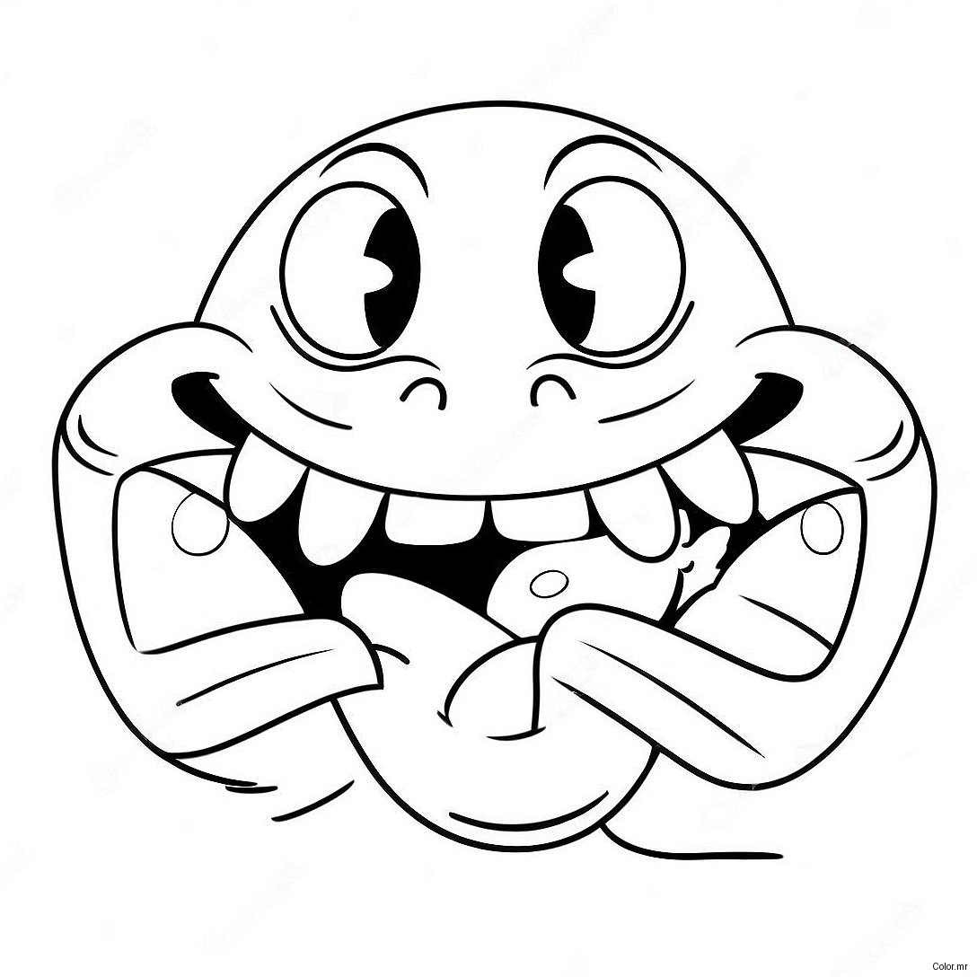 Big Mouth Cartoon Character Coloring Page 18715 15663