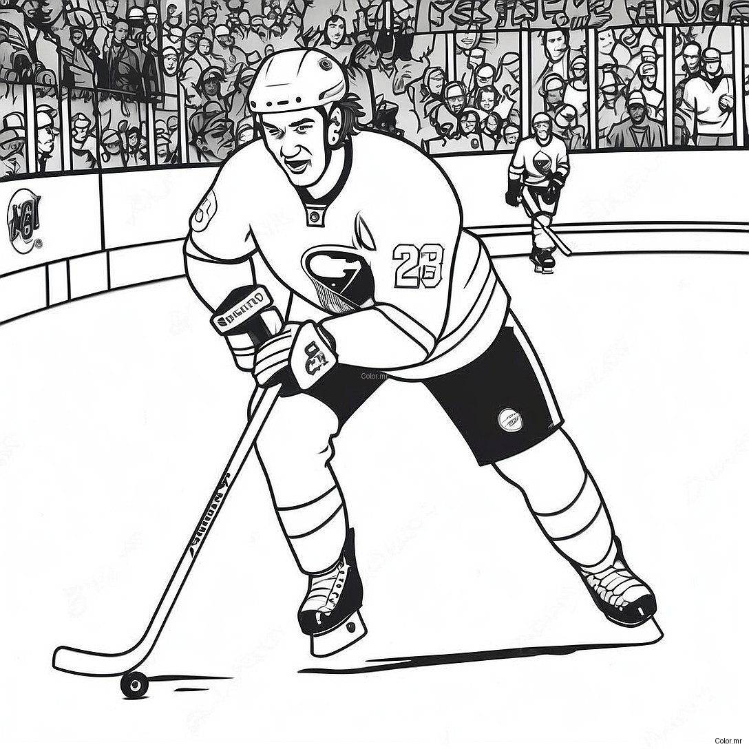 Buffalo Sabres Player Skating Coloring Page 52667 43808