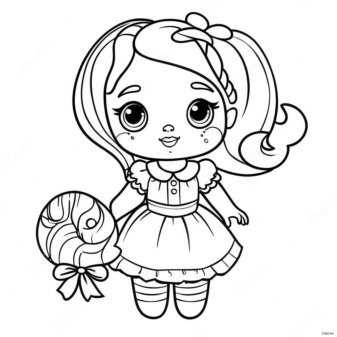 Candylicious Doll In A Sweet Outfit Coloring Page 25687 23621