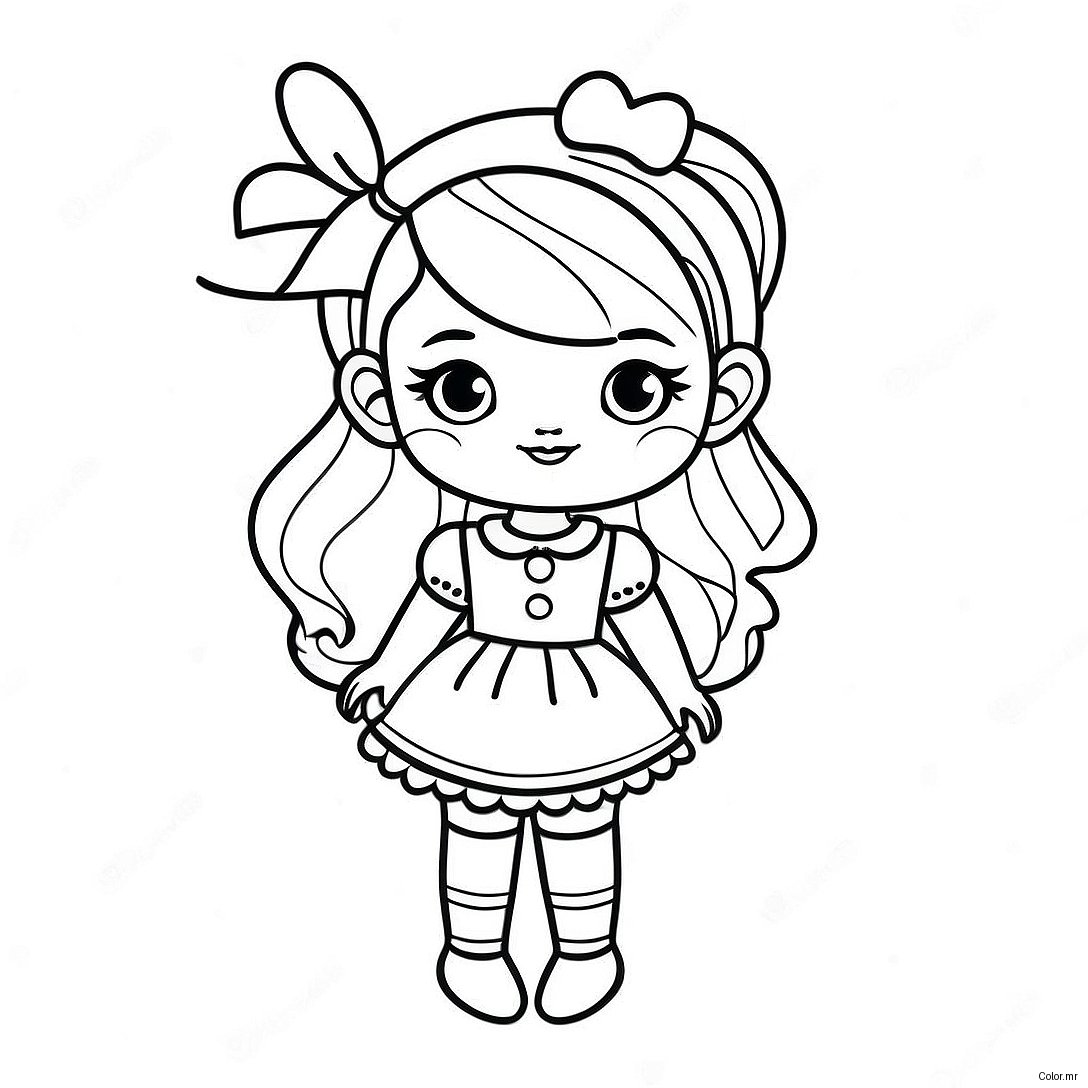 Candylicious Doll In A Sweet Outfit Coloring Page 25687 23622