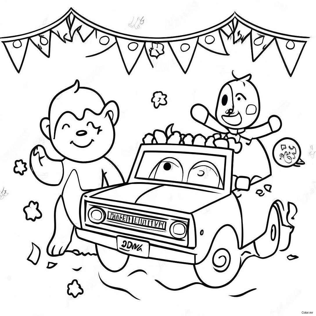 Chase And Marshall Birthday Party Coloring Page 41610 34525