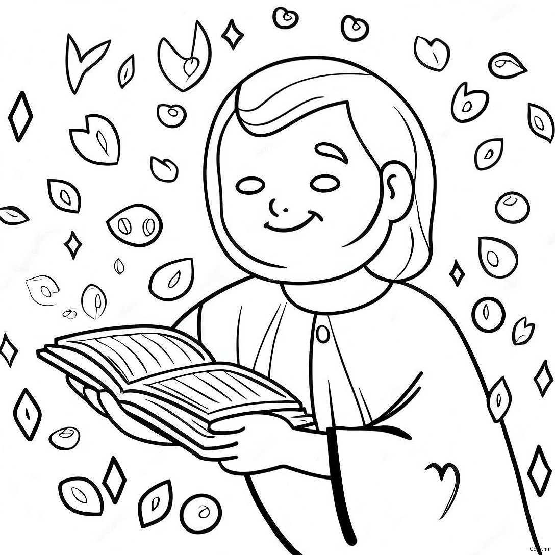 Children S Lord S Prayer Illustrated Coloring Page 52677 43815