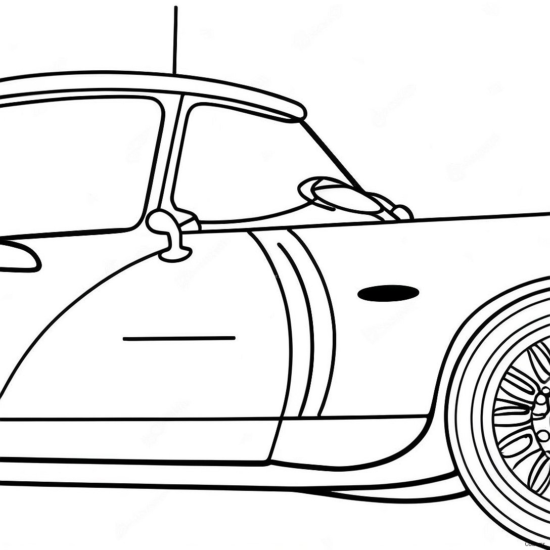 Classic Aston Martin Sports Car Coloring Page 52737 43861