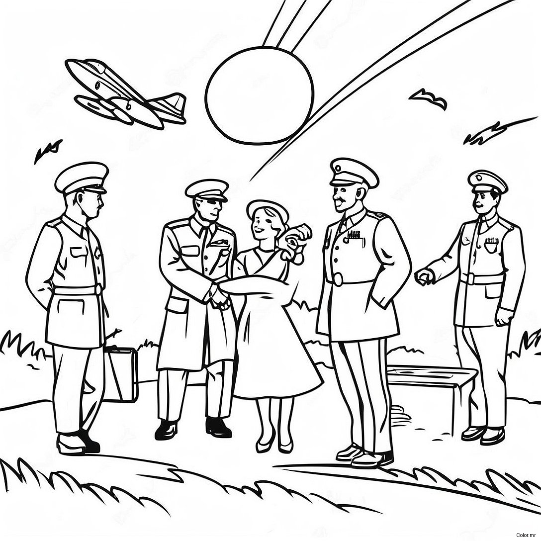 Cold War Historical Events Coloring Page 59125 49100