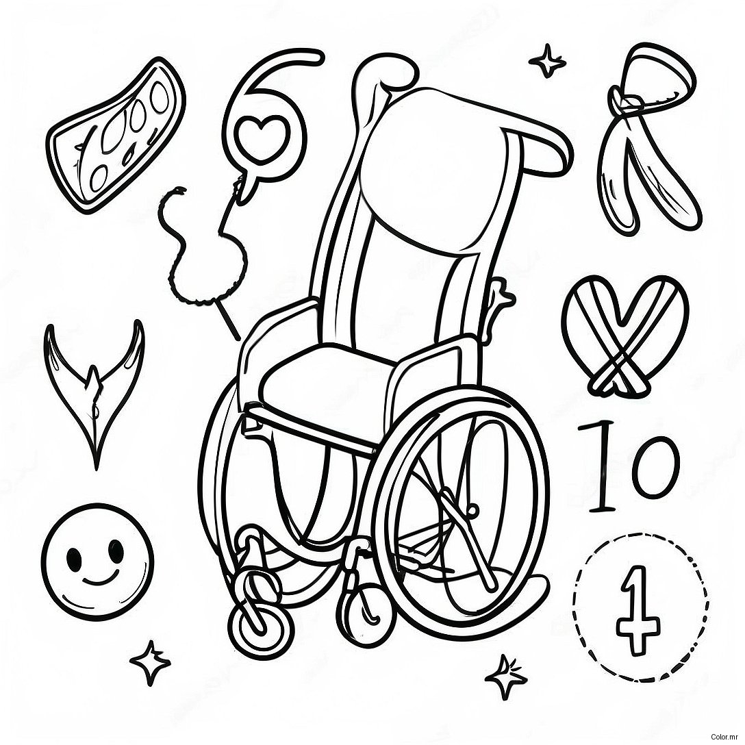 Colorful Disability Awareness Symbols Coloring Page 23864 22004