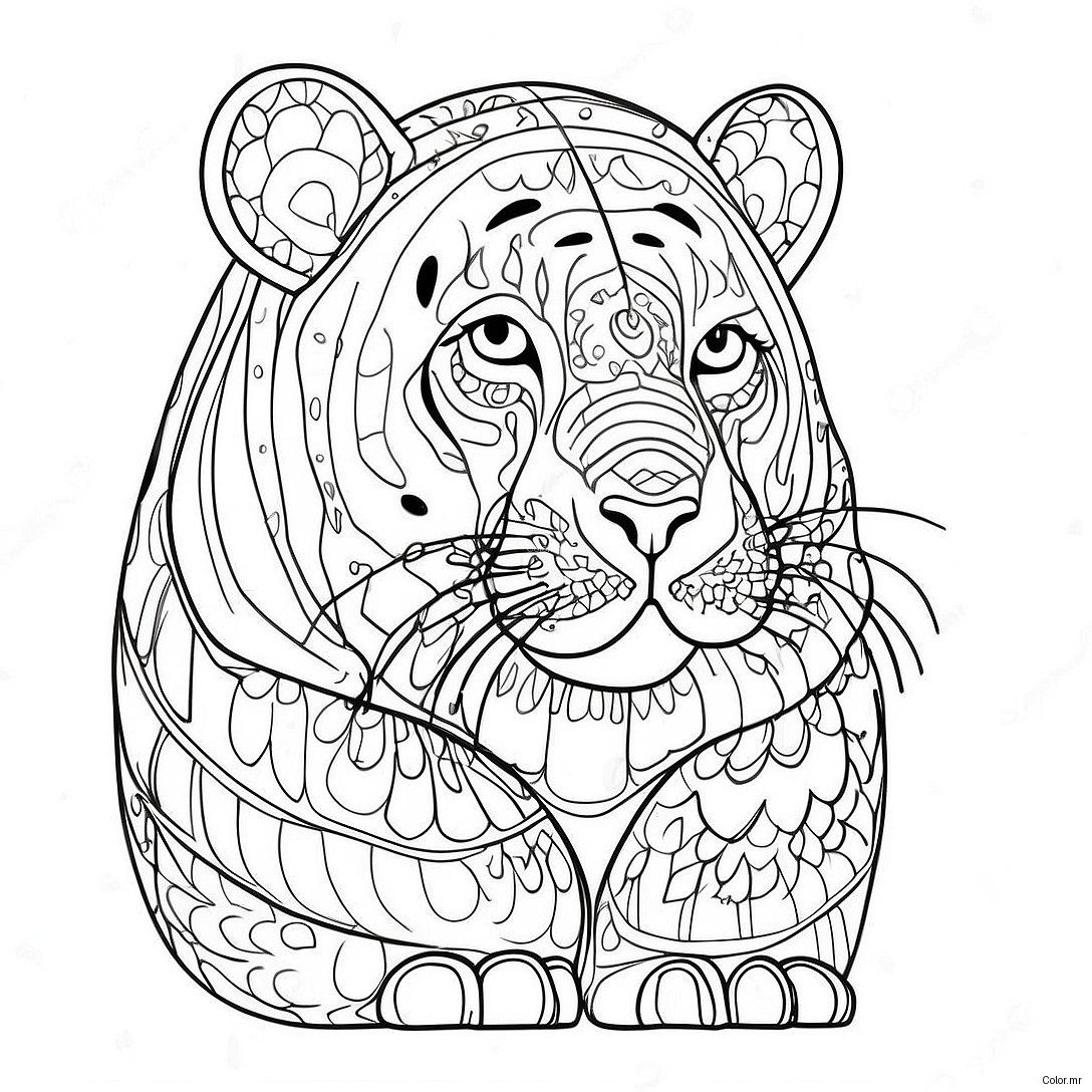 Colorful Dot Markers Animals Coloring Page 29869 26893