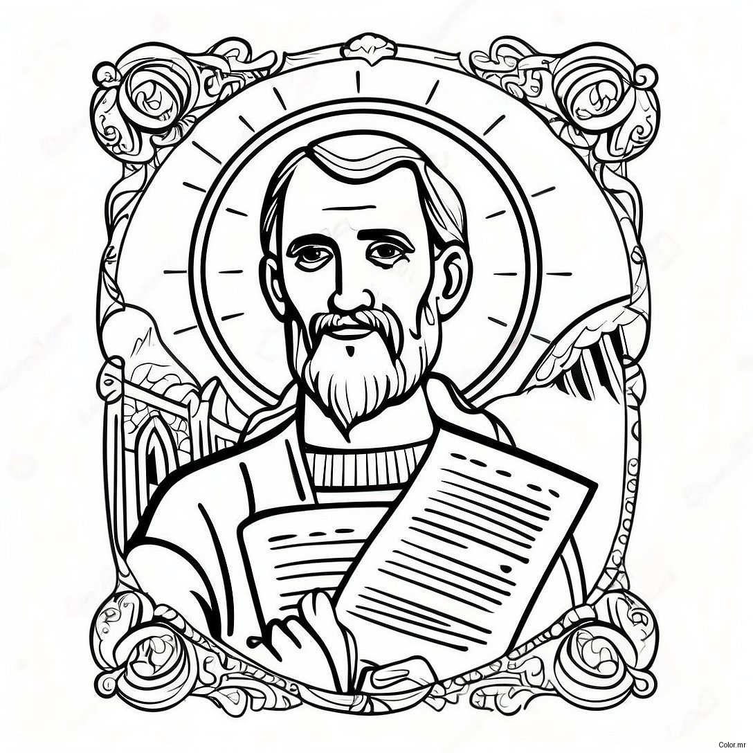 Colorful Lord S Prayer Illustration Coloring Page 31659 9111