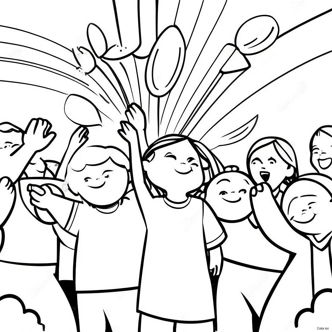 Colorful Unity Day Celebration Coloring Page 37907 31526