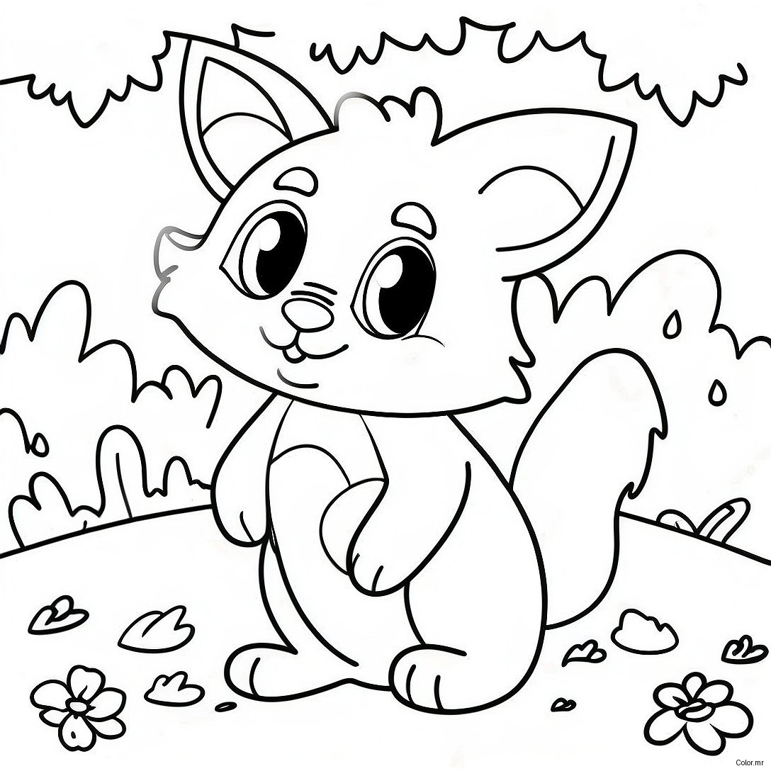 Cute Forest Animals Environmental Coloring Page 23844 21986