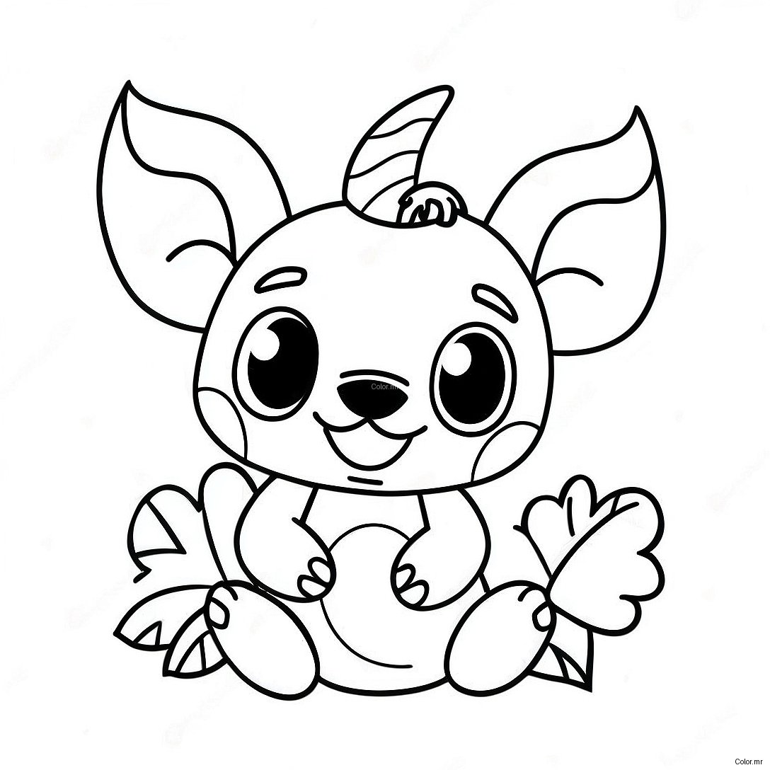 Cute Halloween Stitch With Pumpkin Coloring Page 2453 2000