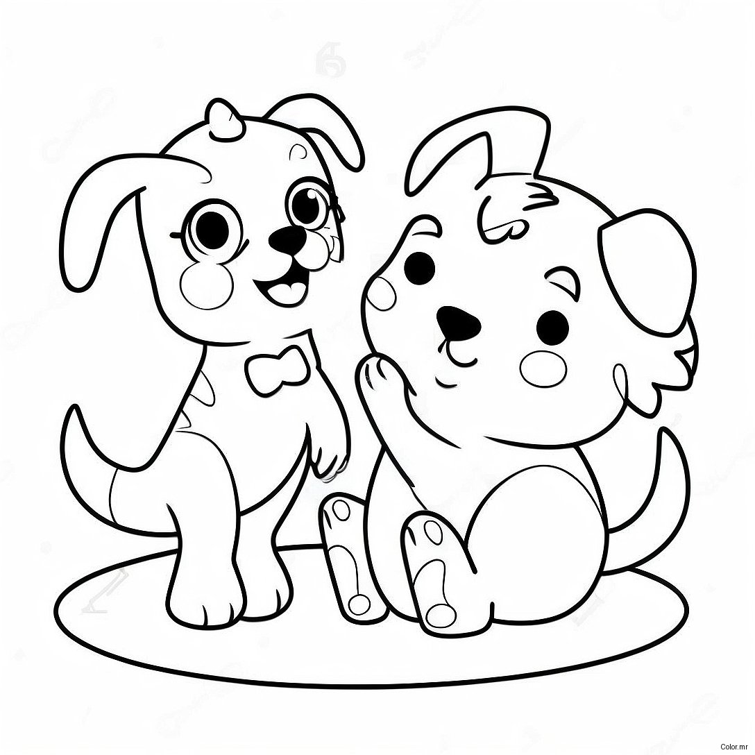 Cute Lol Pets Playing Together Coloring Page 18606 15578