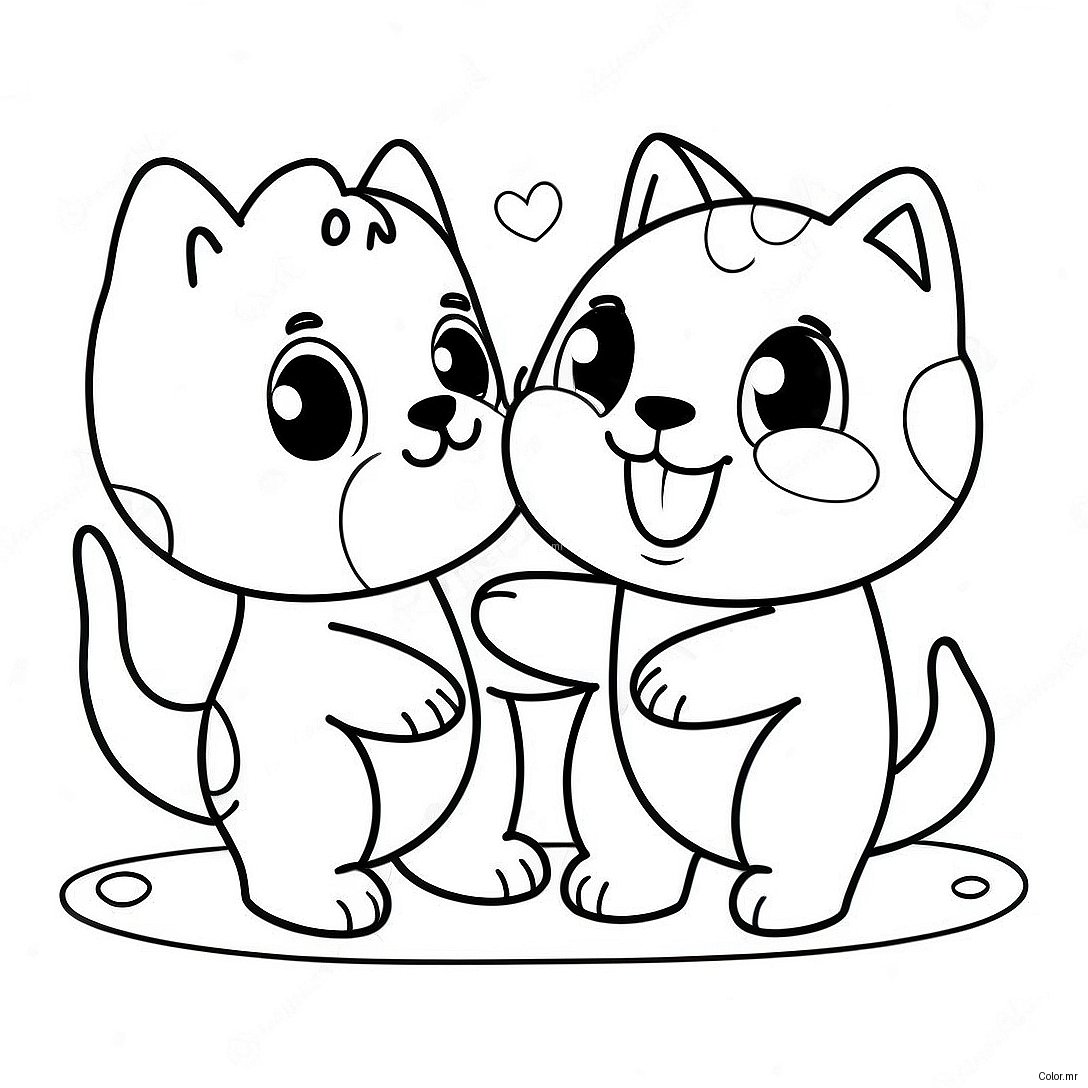 Cute Lol Pets Playing Together Coloring Page 18606 15580