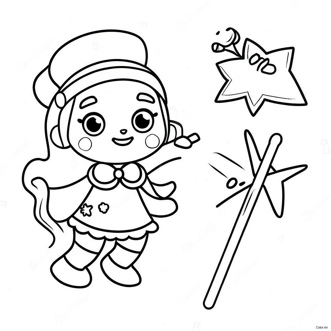 Cute Magic Mixies With Sparkling Wands Coloring Page 6765 5504