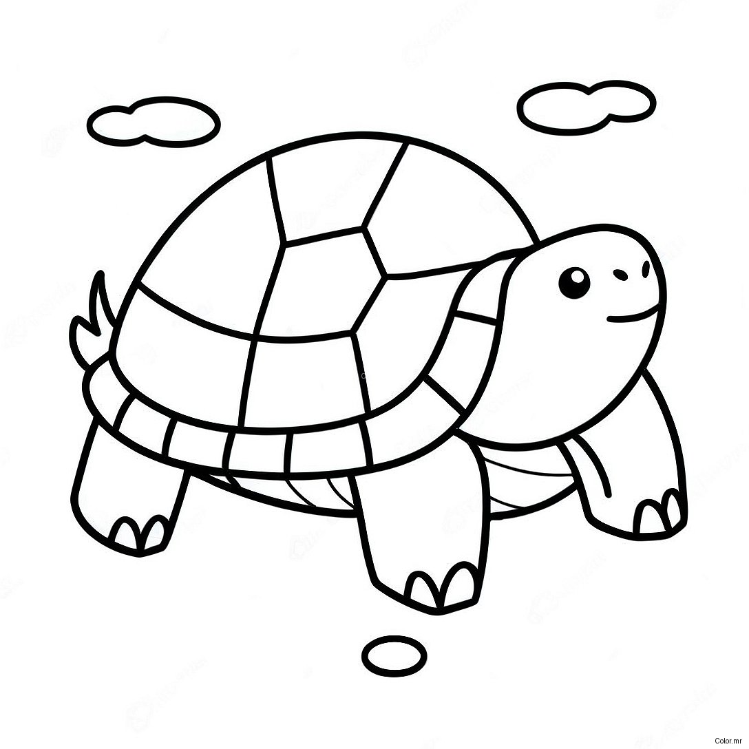 Cute Minecraft Turtle Swimming Coloring Page 56392 46882