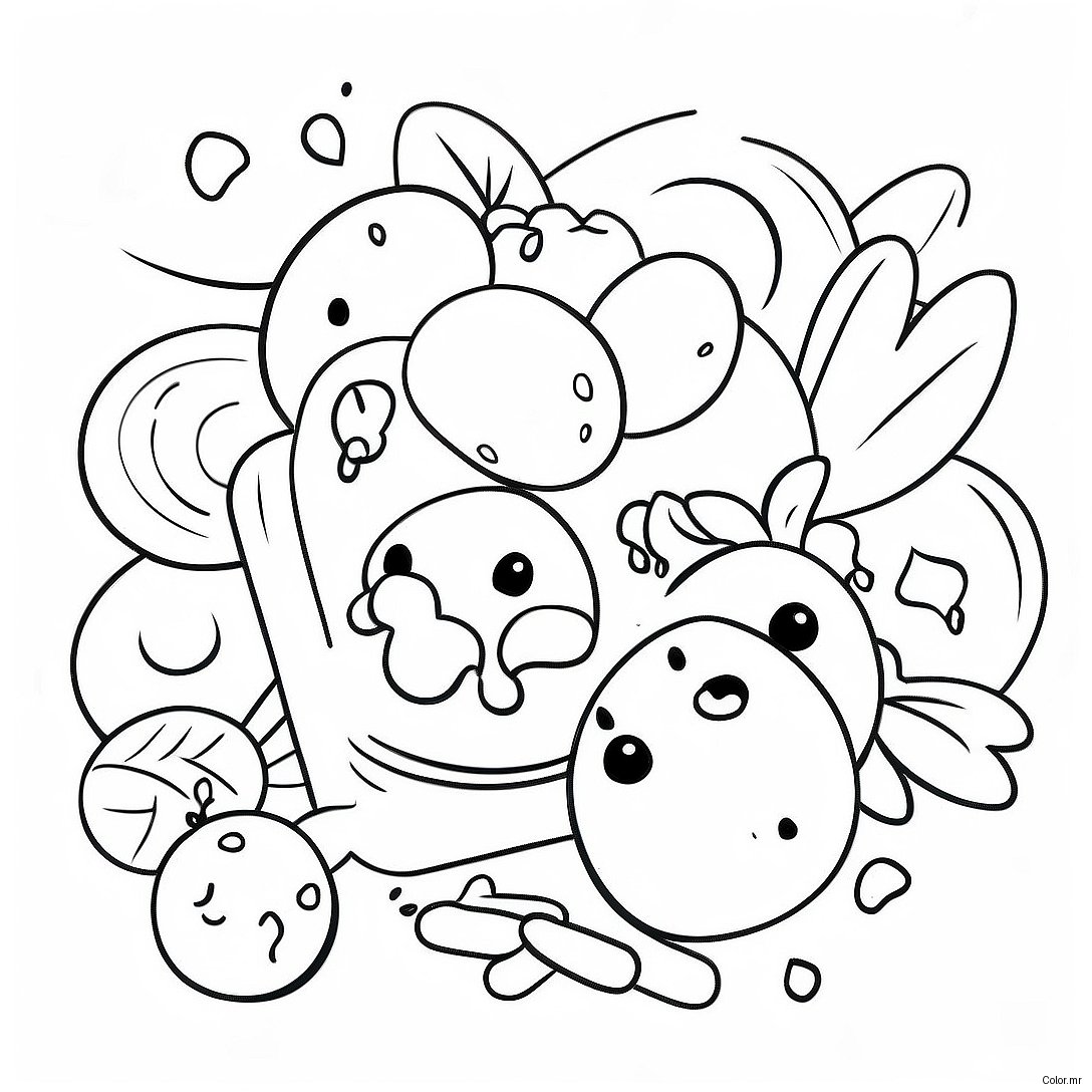Disney Lunar New Year Food Coloring Page 50214 41874