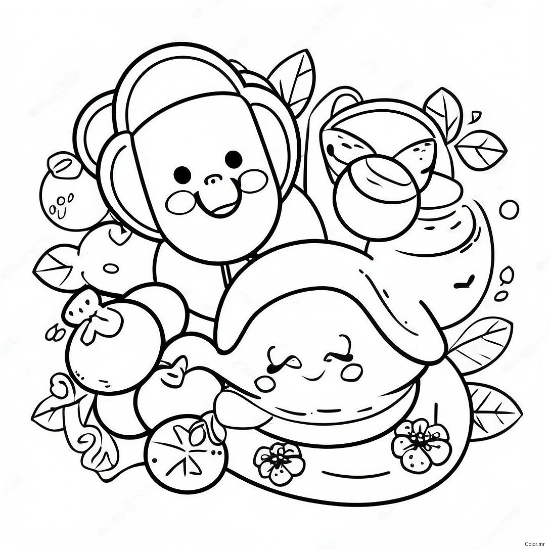Disney Lunar New Year Food Coloring Page 50214 41875