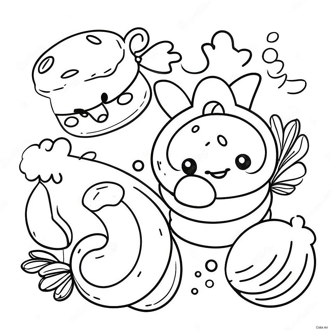 Disney Lunar New Year Food Coloring Page 50214 41876