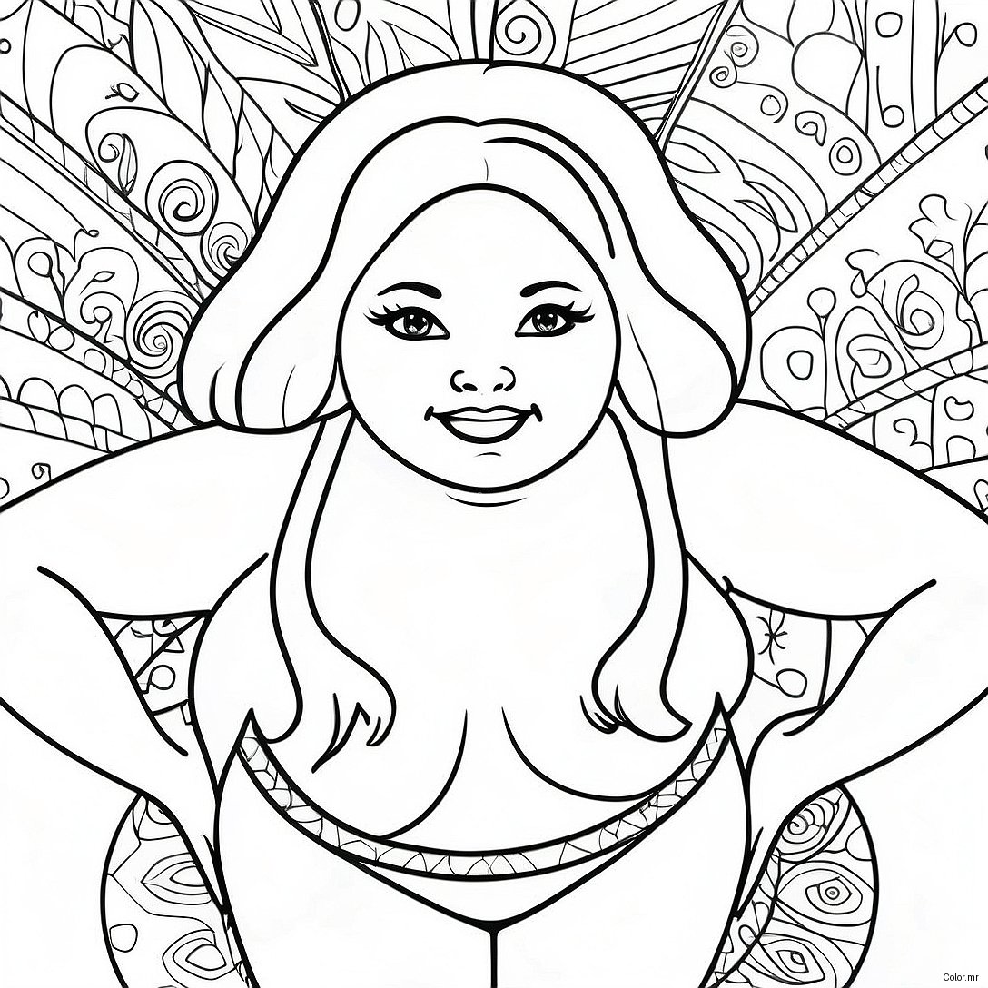 Empowering Body Positivity Coloring Page 65461 54104