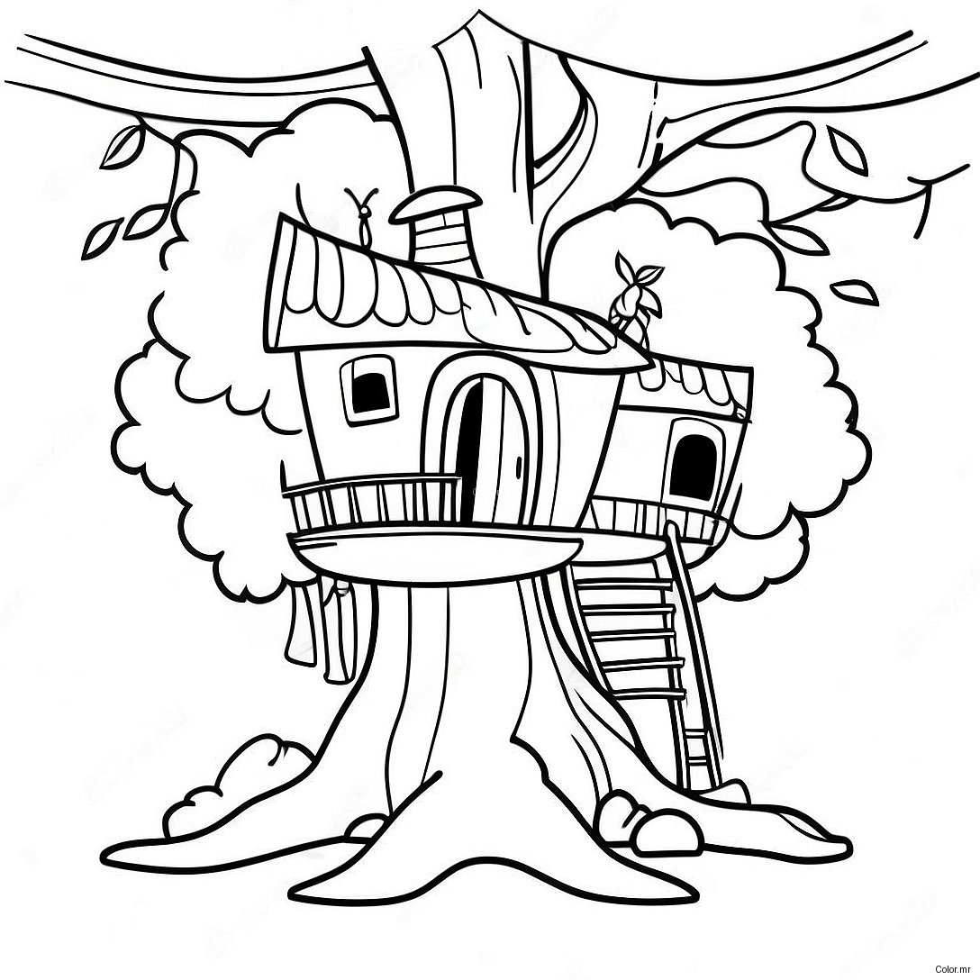 Enchanted Magic Treehouses Coloring Page 38747 32207
