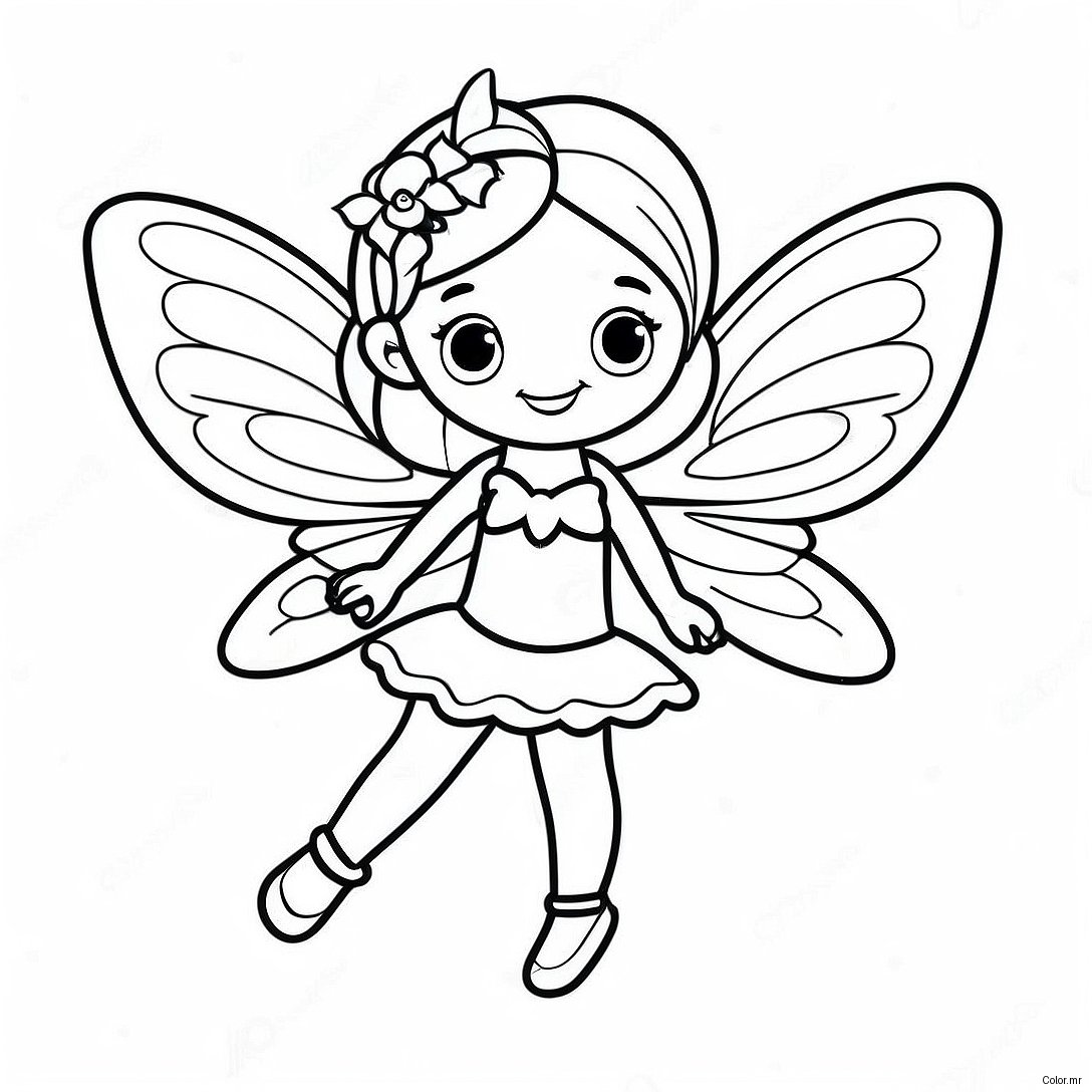 Enchanting Fairy With Sparkling Wings Coloring Page 13138 10915