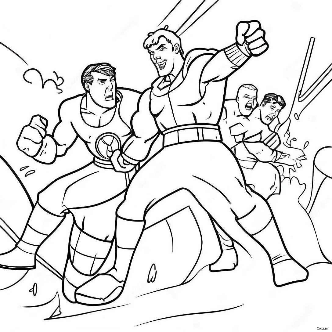 Epic Rumble Movie Battle Scene Coloring Page 71374 58987