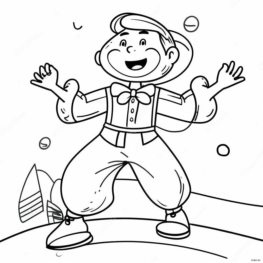 Exciting Talent Show Performer Coloring Page 47064 39162