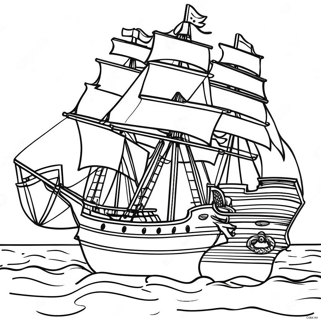 Famous War Of 1812 Naval Battle Coloring Page 56092 46637