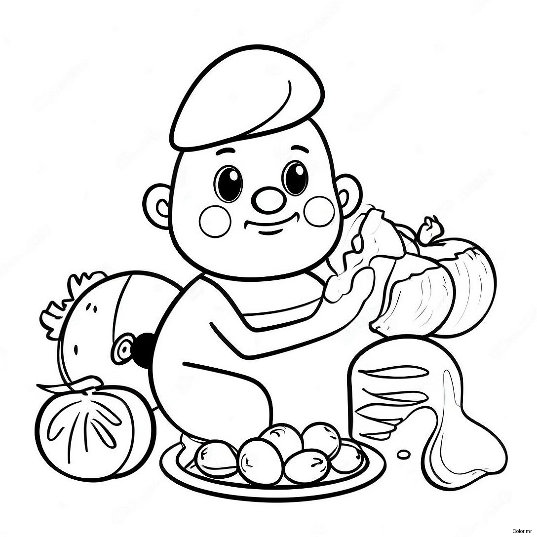 Food Safety Awareness Coloring Page 49414 41029