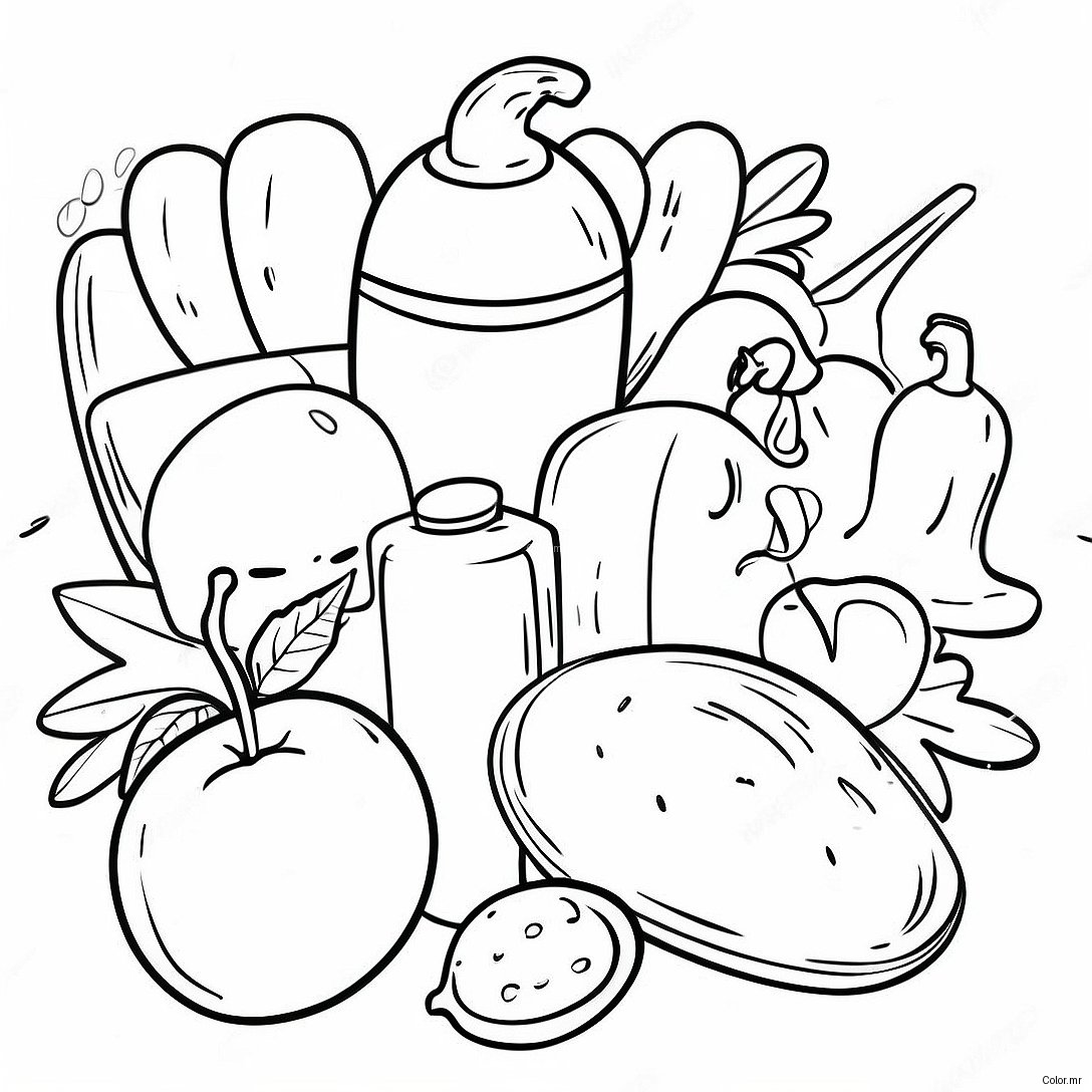 Food Safety Awareness Coloring Page 49414 41030
