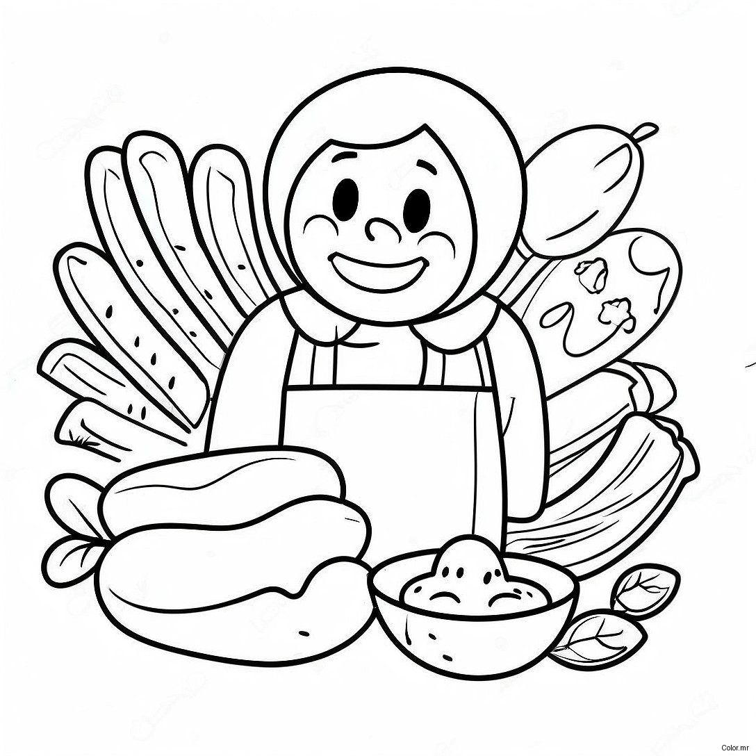 Food Safety Awareness Coloring Page 49414 41032