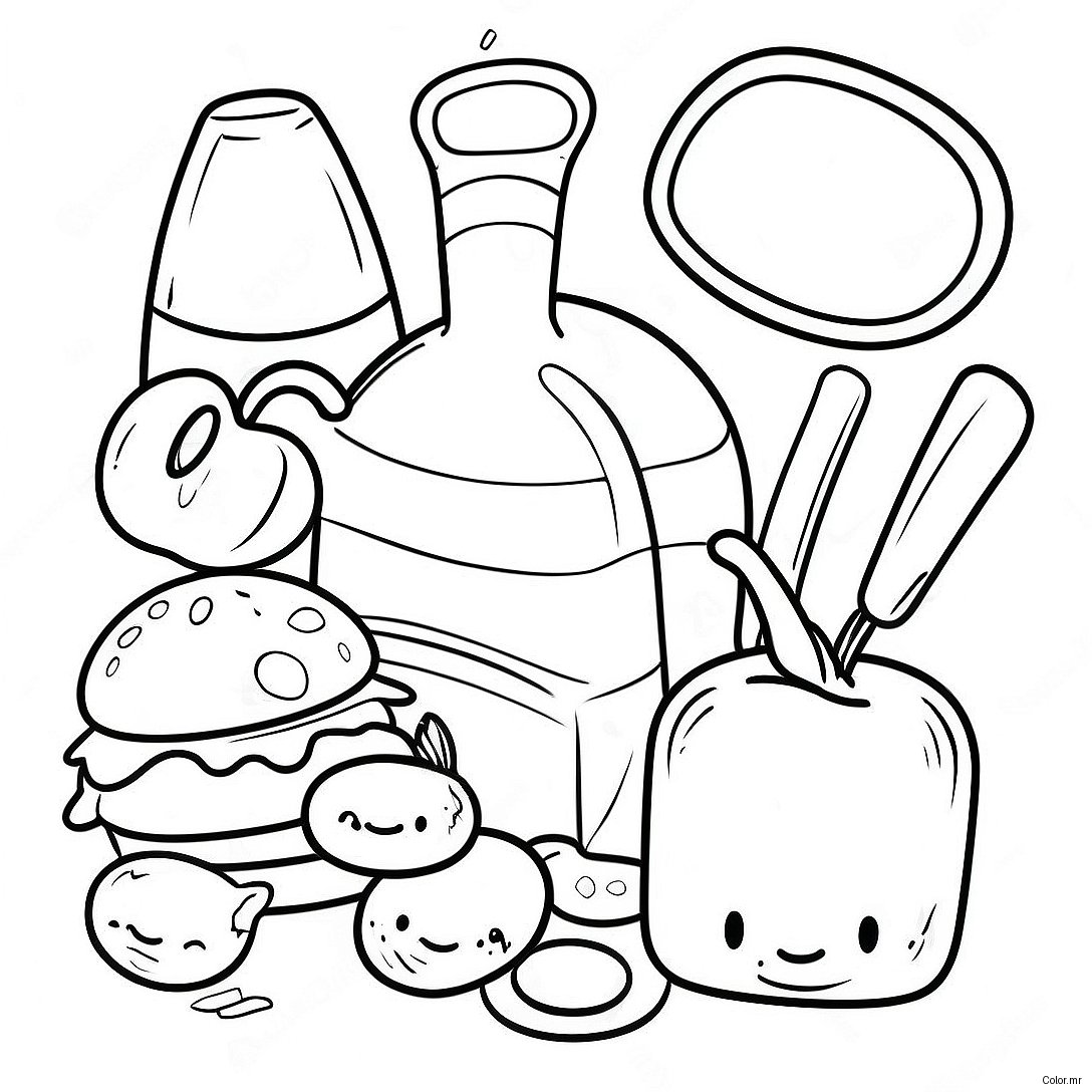 Food Safety Awareness Coloring Page 49414 41229