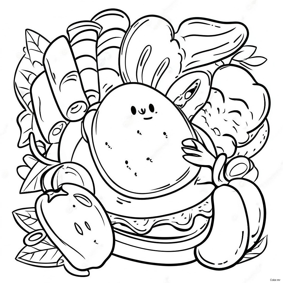 Food Safety Awareness Coloring Page 49414 41230
