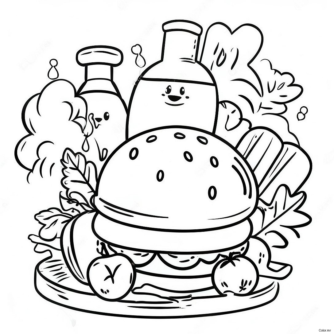 Food Safety Awareness Coloring Page 49414 41232