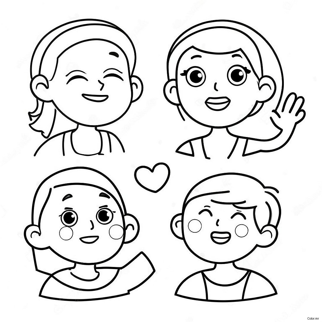 Fun Speech Therapy Characters Coloring Page 50715 42256