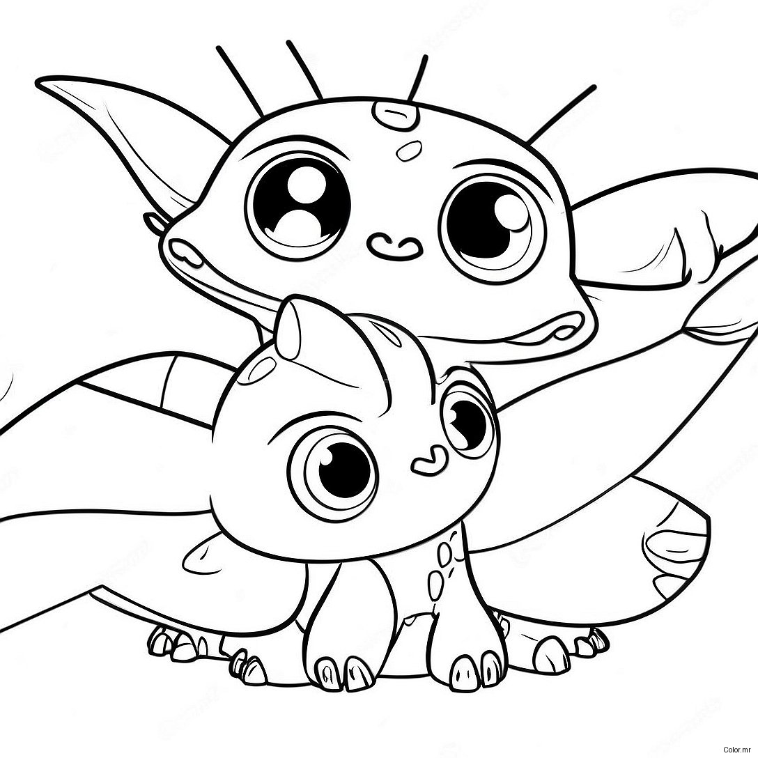 How To Train Your Dragon Triple Strike Coloring Page 49224 40882
