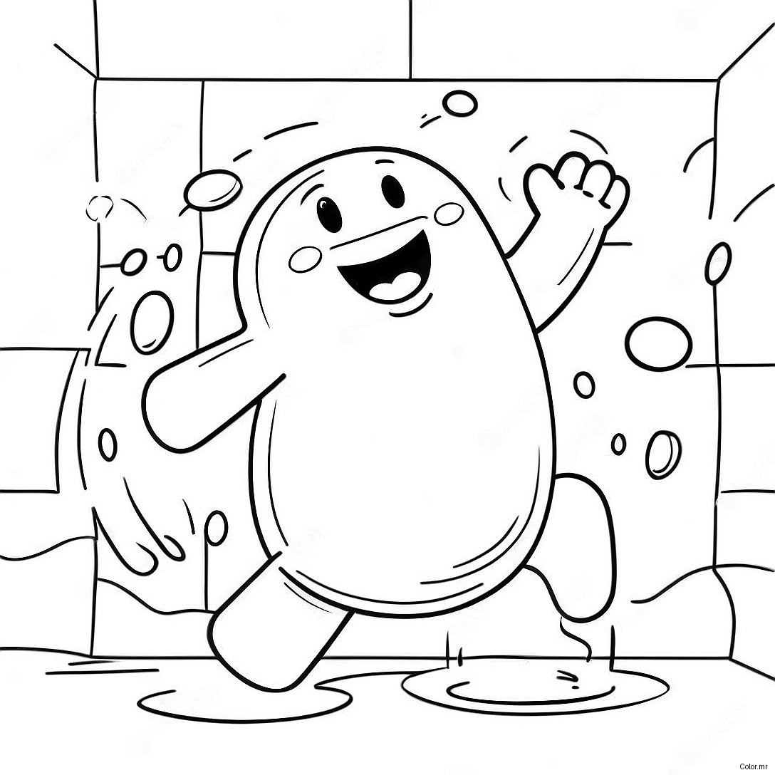 Kool Aid Man Splashing Through Wall Coloring Page 29277 26437