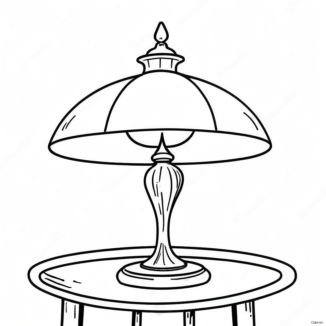 Lampe De Table Vintage A Colorier 47144 39222
