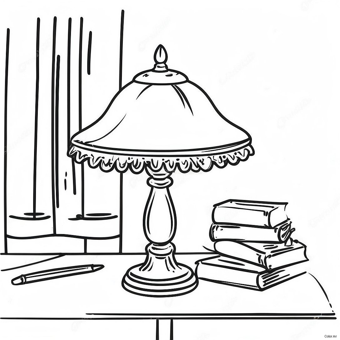 Lampe De Table Vintage A Colorier 47144 39224