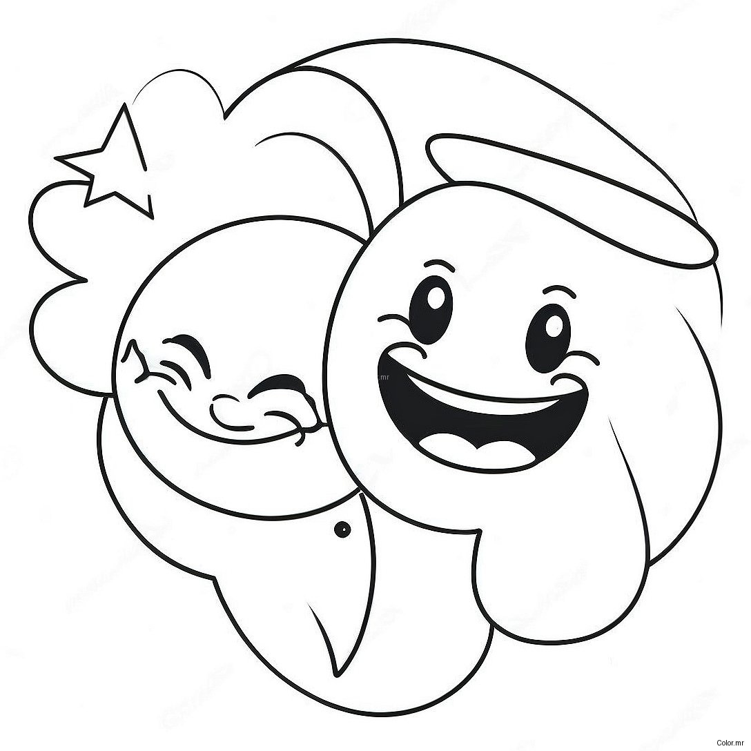 Laugh Now Cry Later Emoticon Coloring Page 63620 52639