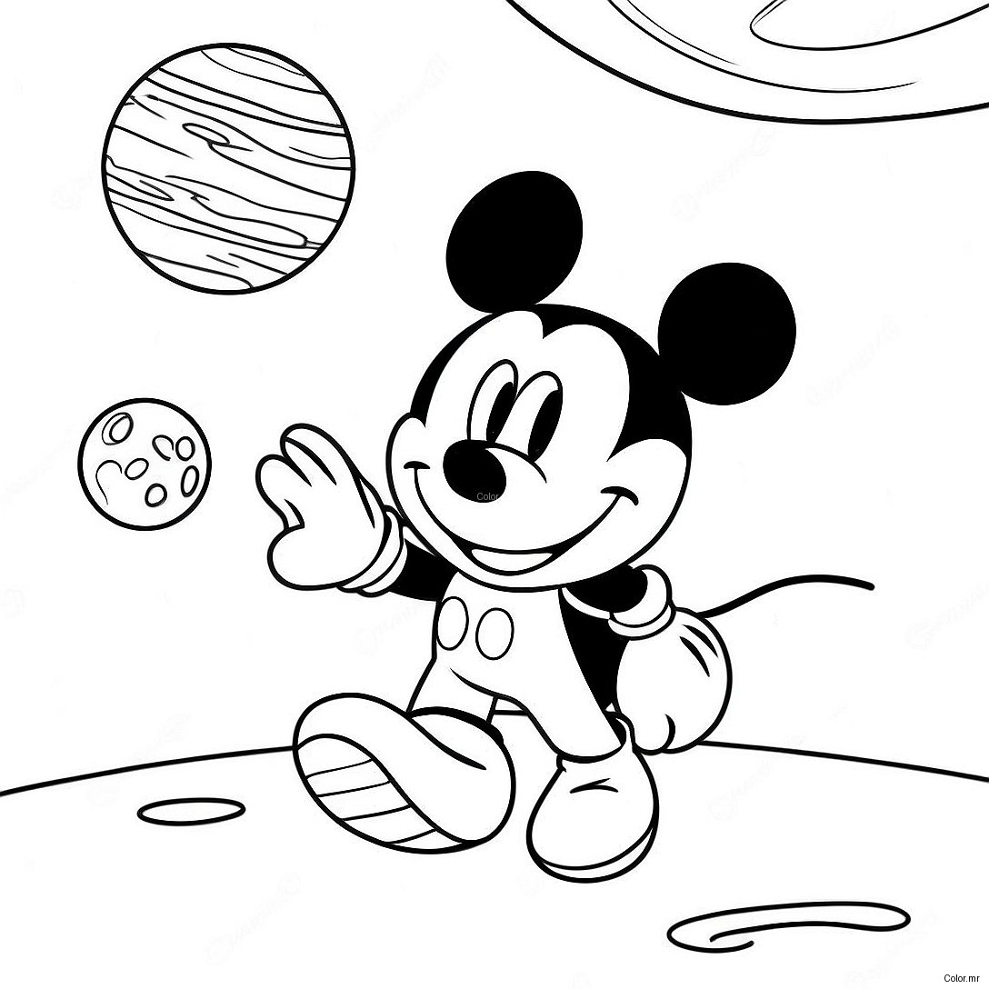 Mickey Mouse Clubhouse Space Adventure Coloring Page 71433 59045