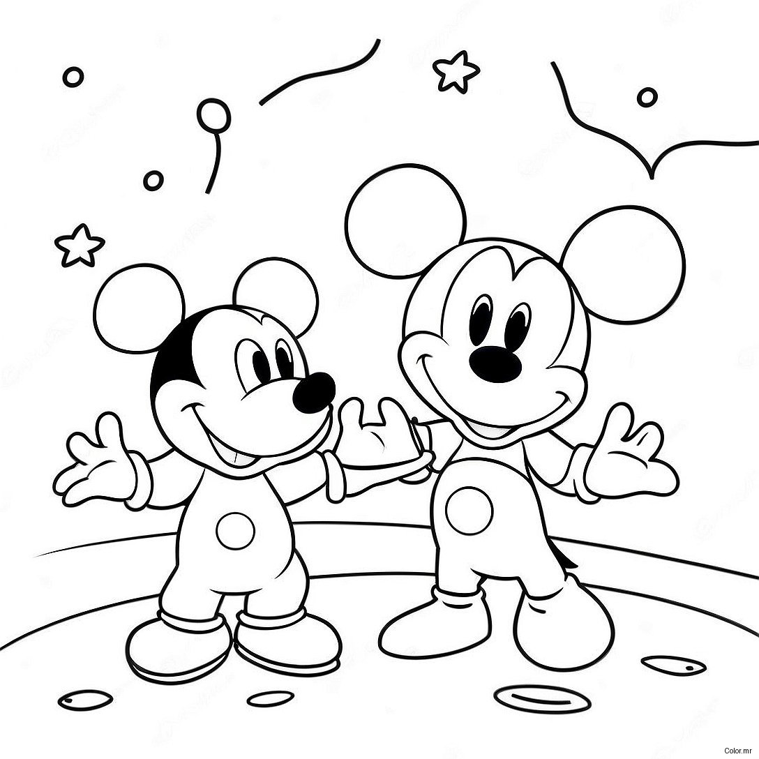 Mickey Mouse Clubhouse Space Adventure Coloring Page 71433 59046