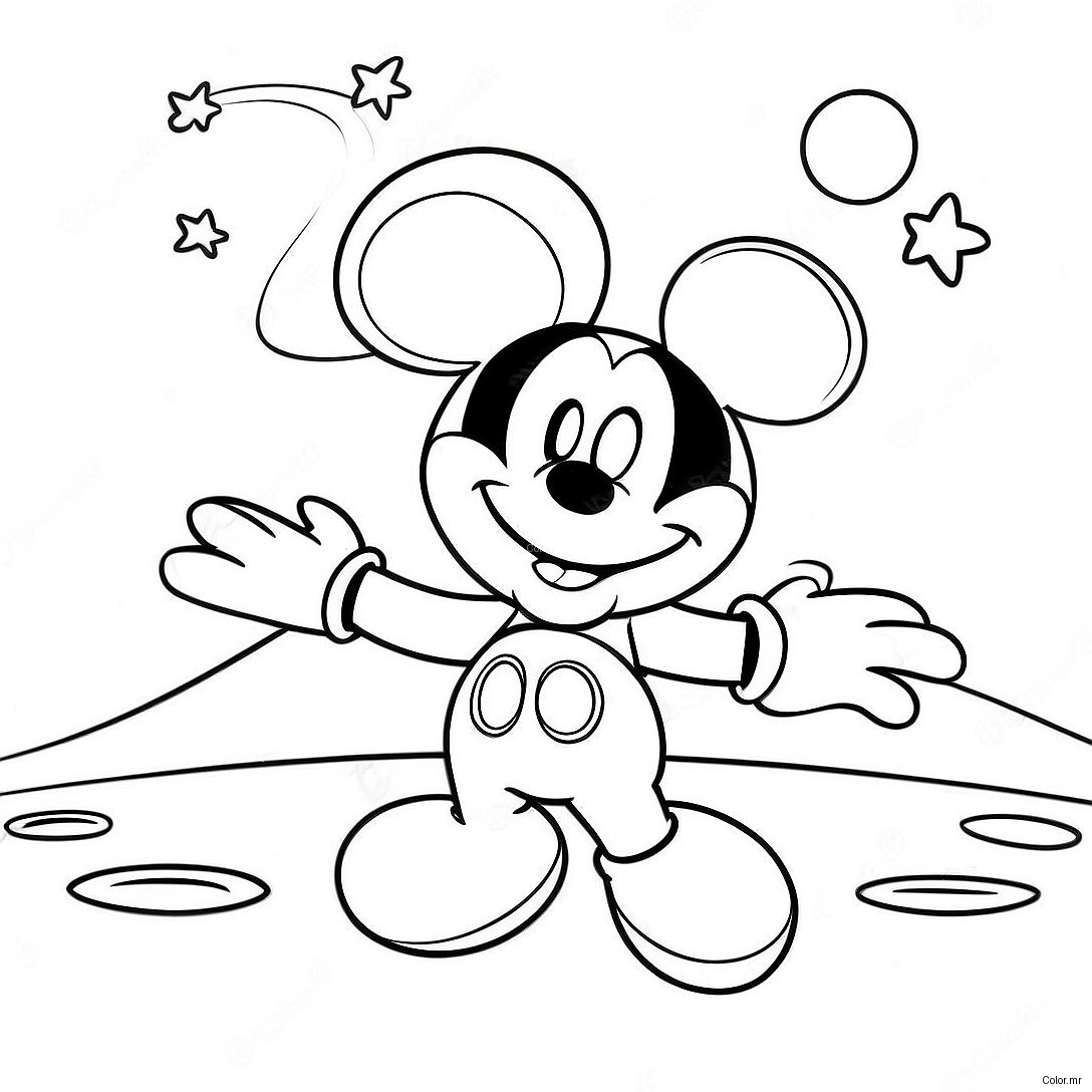 Mickey Mouse Clubhouse Space Adventure Coloring Page 71433 59048