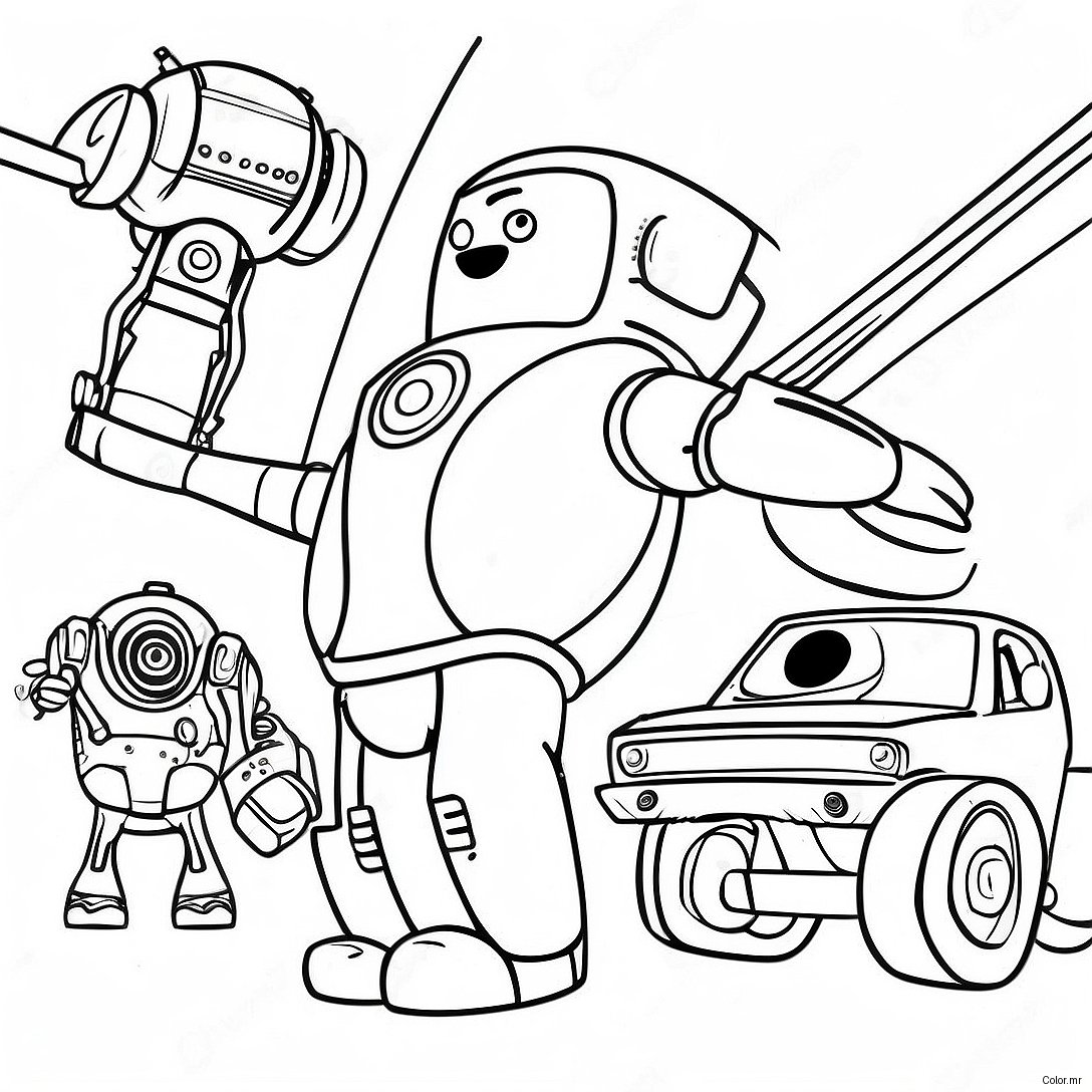 Mitchells Vs The Machines Family Adventure Coloring Page 36856 30711