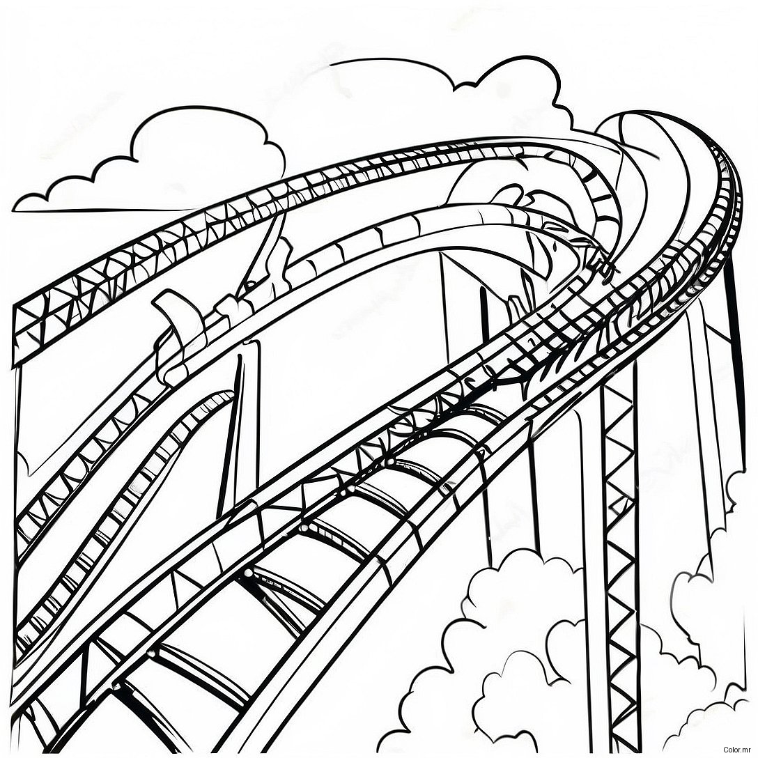 Montagnes Russes De Hershey Park A Colorier 50675 42231