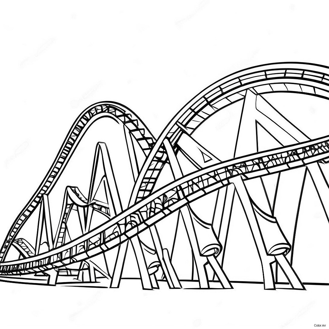 Montagnes Russes De Hershey Park A Colorier 50675 42232