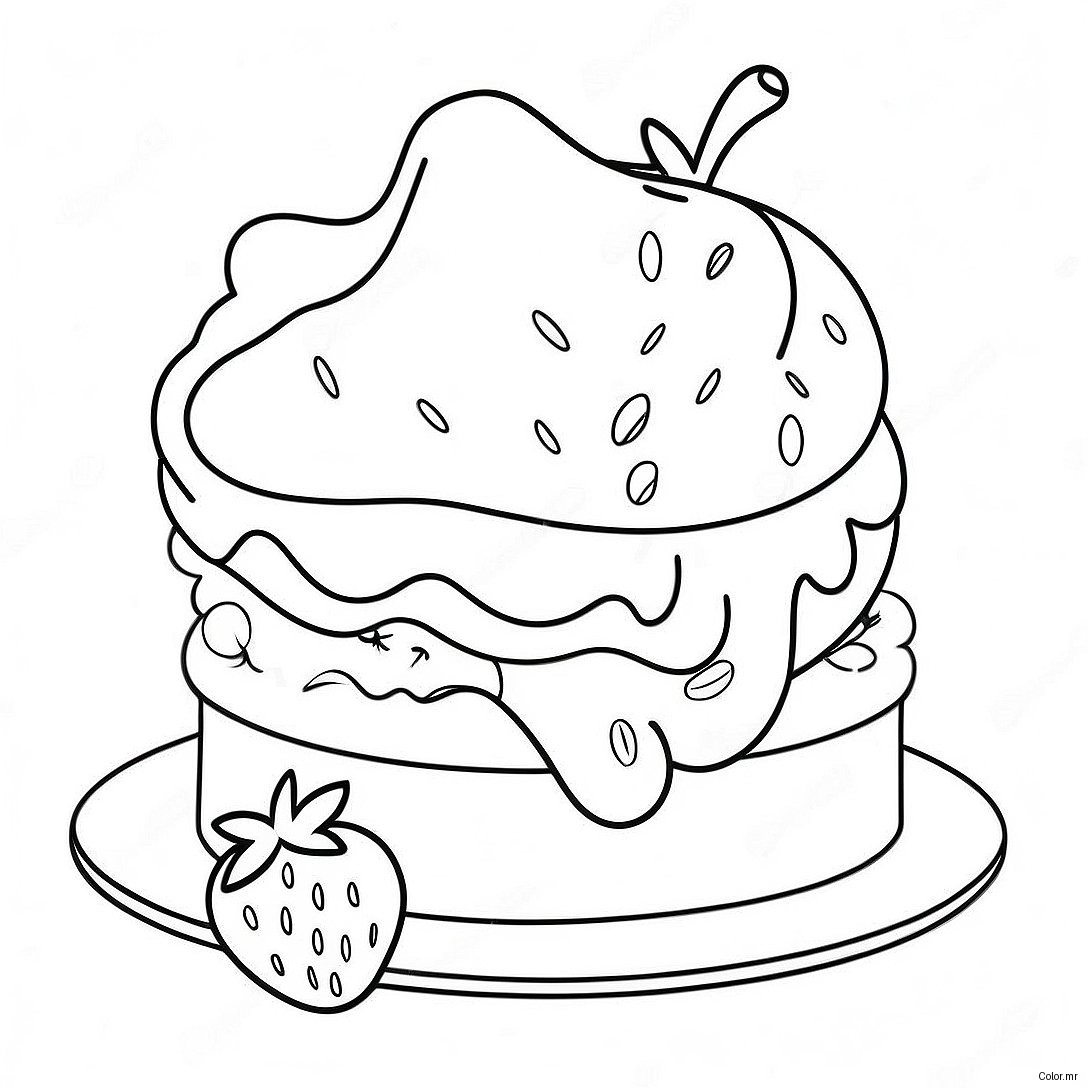 Old Original Strawberry Shortcake Coloring Page 11967 9793